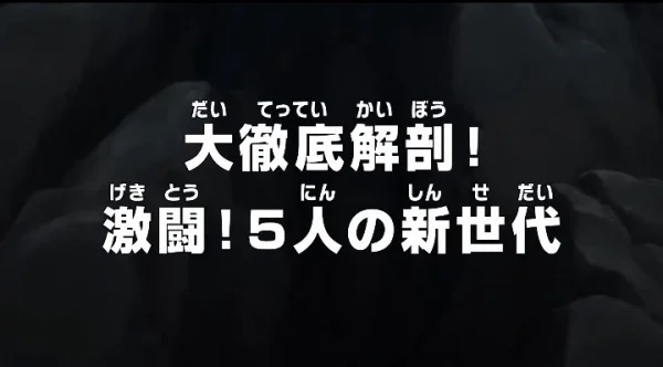 One Piece: A Comprehensive Anatomy! Fierce Fight! The Five from the New Generation Poster